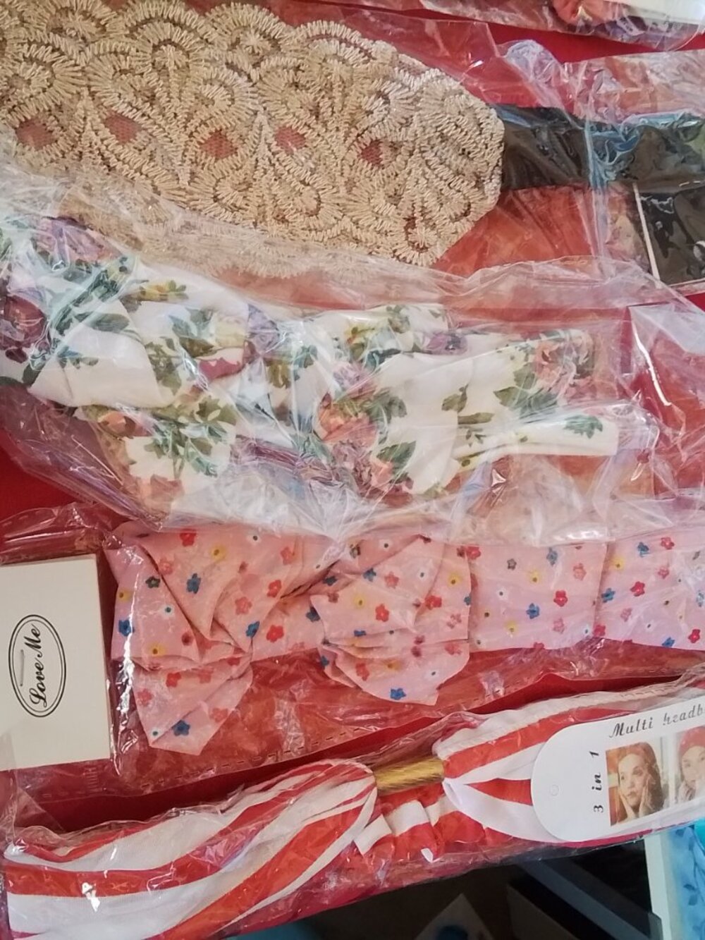 Lot of 9 Cloth Style Headbands NWT